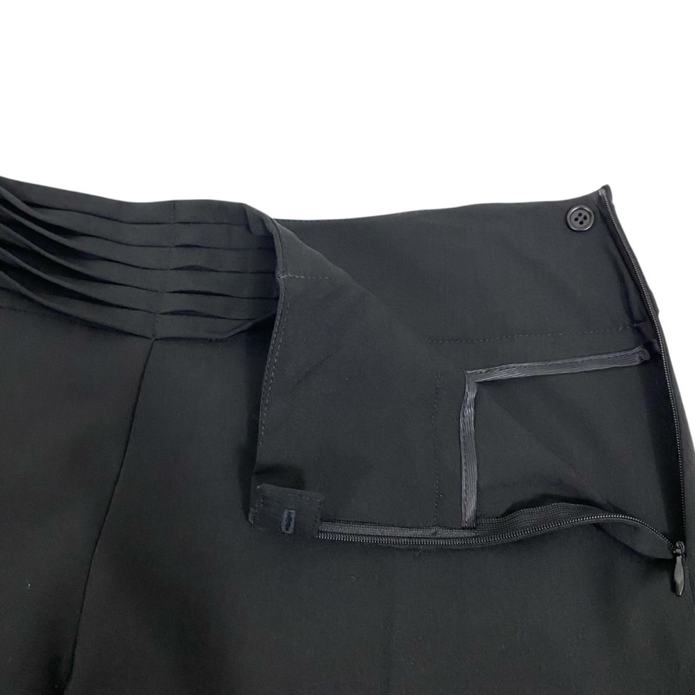 BCBGMAXAZRIA Womens Dress Pants Size 6 Black Rayon Wool Spandex Blend Bootcut - Picture 7 of 10